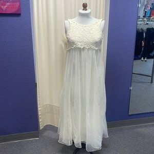 Vintage 1960s inspired Cream Formal Gown